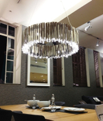 Pendant design lamp  Tom Kirk Facet by Innermost D80 (2 level/Gold)