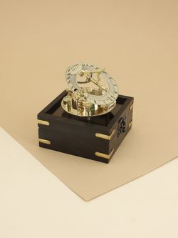 Nautical Морской компас в деревянном футляре