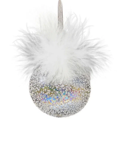 Набор стеклянных украшений Ледяной дождь 80 мм., 9 шт., шар, капля, луковка, прозрачный, Christmas DeLuxe (14033)