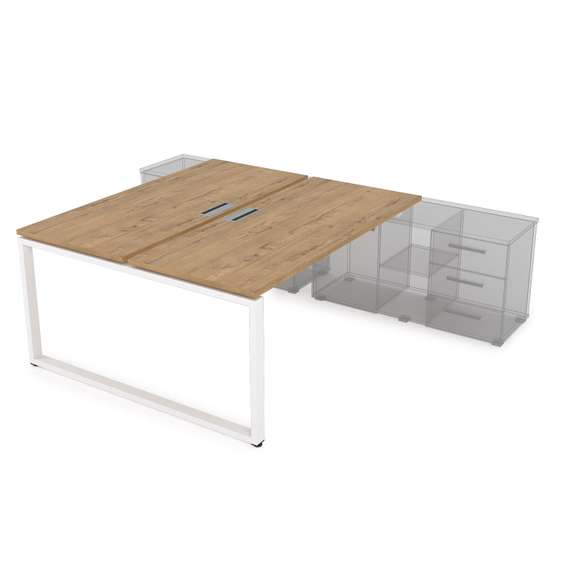 СПБ-О.975 Стол системы БЕНЧ, на 2 рабочих места, для крепления на тумбу (1800*1435*750)