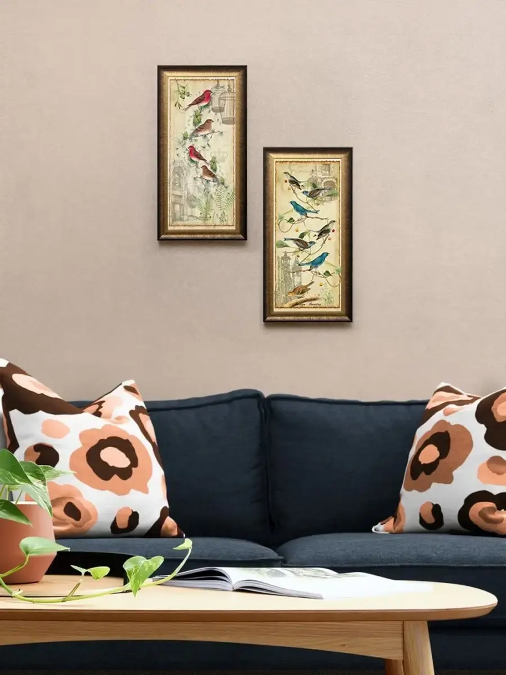 Картина на стену интерьерная 2 шт 44,5*23 см