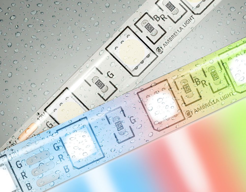 Ambrella Светодиодная лента RGB Ambrella Light GS2302 5050 60Led /14.4W m/ 12V IP65 RGB 5m LED Strip 12V GS2302