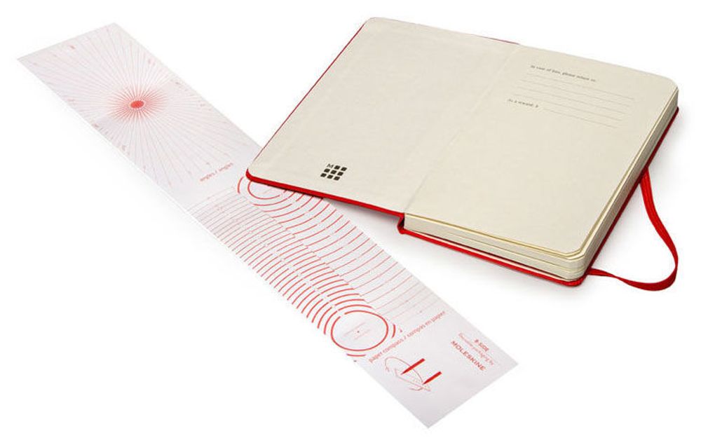 Блокнот для рисования Moleskine Classic Large 130х210мм 104стр красный (ARTQP063R)