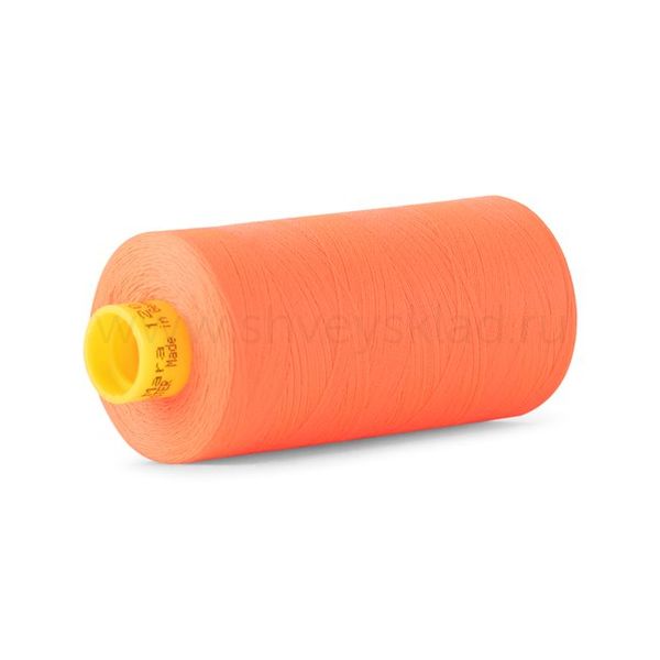 Нитка Gutermann Mara 120 (1000 метров), 1 кат., универсальная | 3722 неоновый ярко-оранжевый
