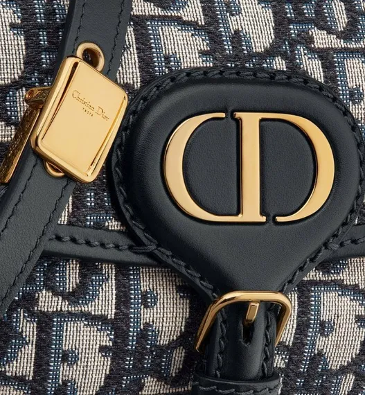 Сумка Dior Bobby East-west синий
