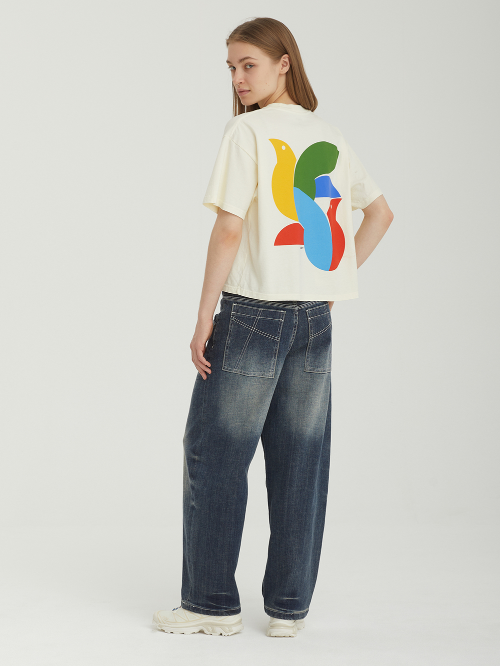 Женская Футболка Obey Paper Bird