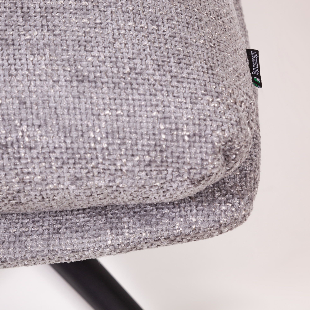 Кресло качалка с оттоманкой Magnus, серый