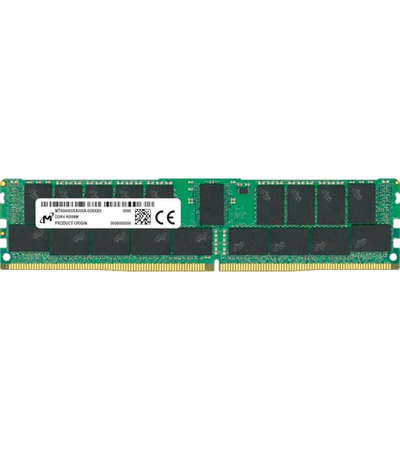 Micron DDR4 RDIMM 32GB 2Rx4 3200 MHz ECC Registered MTA36ASF4G72PZ-3G2 (Analog Crucial CT32G4RFD432A), 1 year, OEM