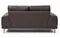 Двухместный диван Nolan 182 см из натуральной коричневой кожи