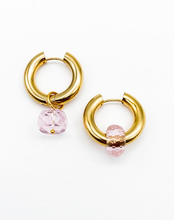 Подвеска Бусина плоская из граненого стекла 12 мм