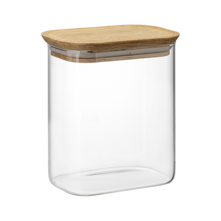 Банка для хранения прямоугольная Glass Acacia 950 мл