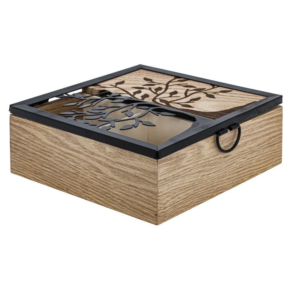 GAEM Шкатулка для чайных пакетиков, L16,5 W16,5 H6 см