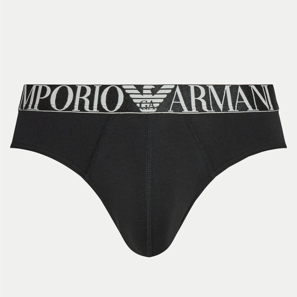 Набор мужских трусов брифов 3в1 черные Emporio Armani 111734_4F726 73320