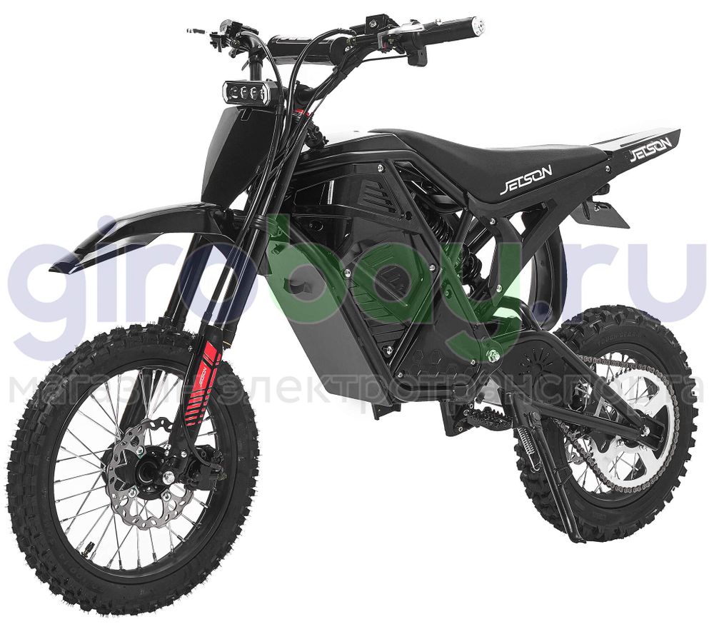 Электропитбайк Jetson MAGNUM 1000W (48V/25Ah) - Чёрный фото №1