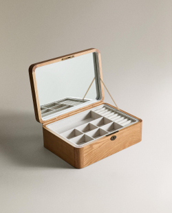 Zara Home Шкатулка из дерева, цвет коричневый, 30 см · 7169/452