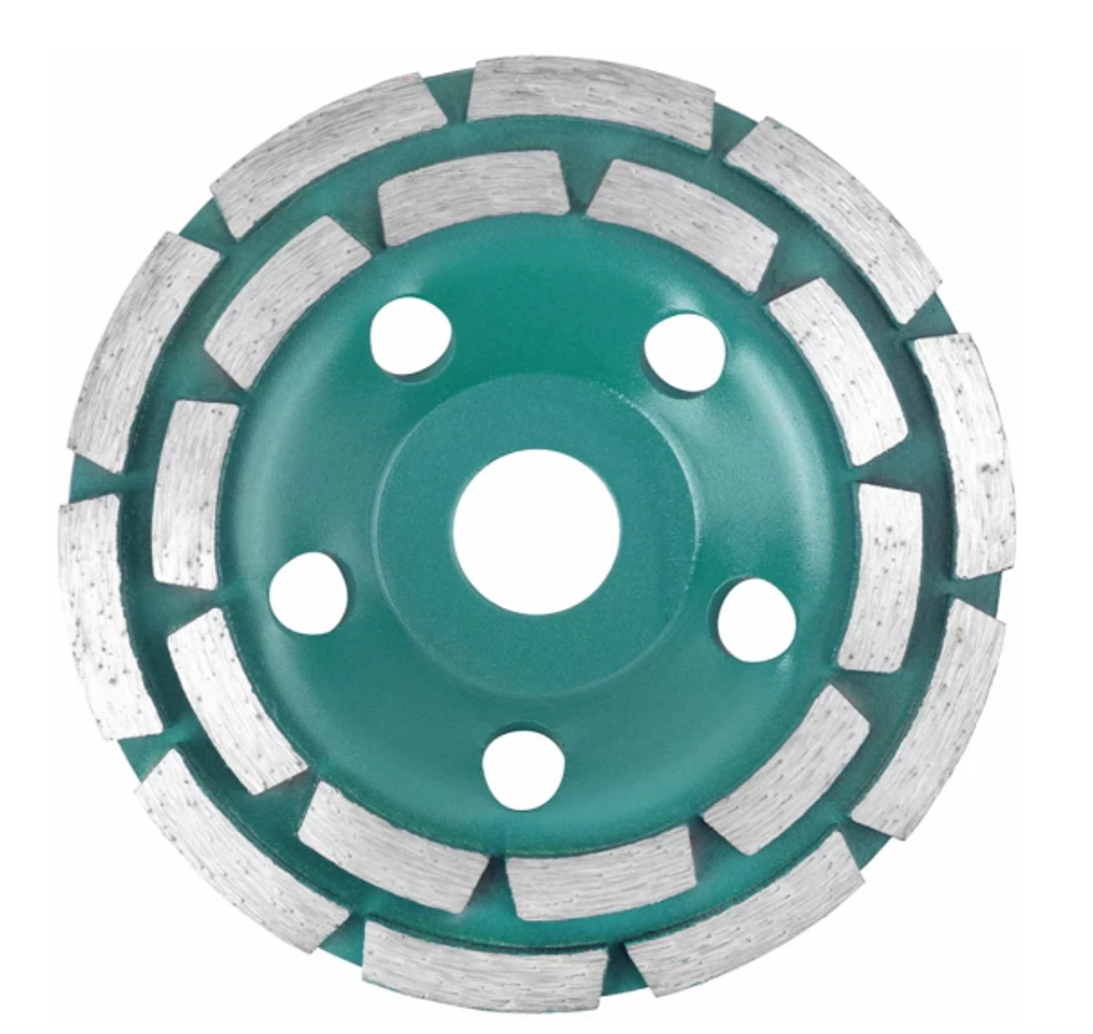 Алмазный шлифовальный диск "Чашка", двухрядный, GreatFlex Light, 125 x 5.0 x 8.0 x 22.2 мм