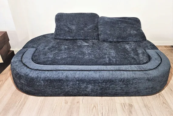 Бескаркасный диван-кровать 4664 синий