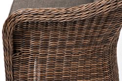 "Равенна" диван двухместный плетенный из ротанга, цвет коричневый