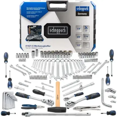 Набор инструментов 142пр. 1/4''3/8''1/2'' Scheppach Sch-41421-5