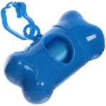 Контейнер с пакетами для уборки за собакой с карабином,цвет голубой Ultramarine