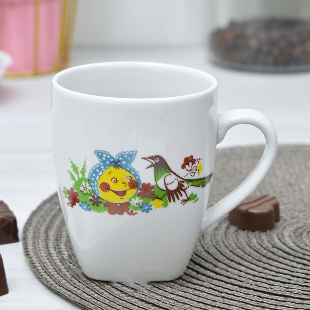 Кружка 210мл форма Глория Веселый колобок