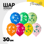 Шар латексный 30см Фиеста (Ассорти)