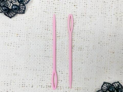 Игла пластиковая, L 9 см, ассорти