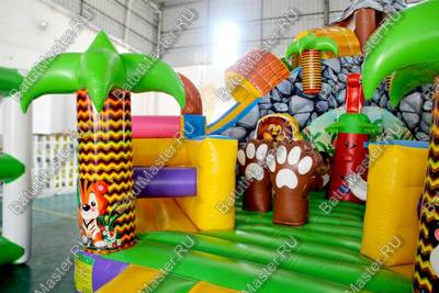 Надувной батут "В гостях у зебры"