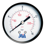 Манометр с задним подключением 1/4" (50/ 4 бар) Millennium