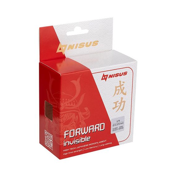 Леска FORWARD Invisible 0,370mm/300m Nylon Transparent (N-FI-0370-300) Nisus