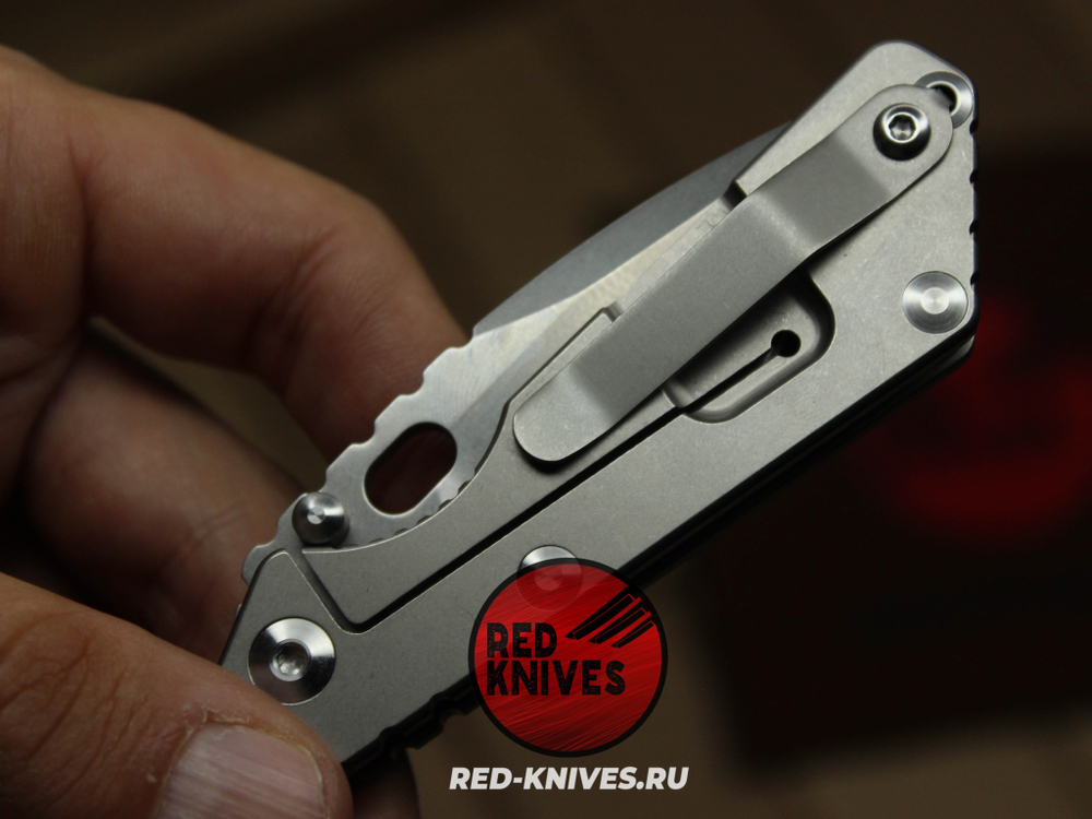 Нож Strider PT Titanium Gray - рукоять титан, клинок стоунвош RK/Н123