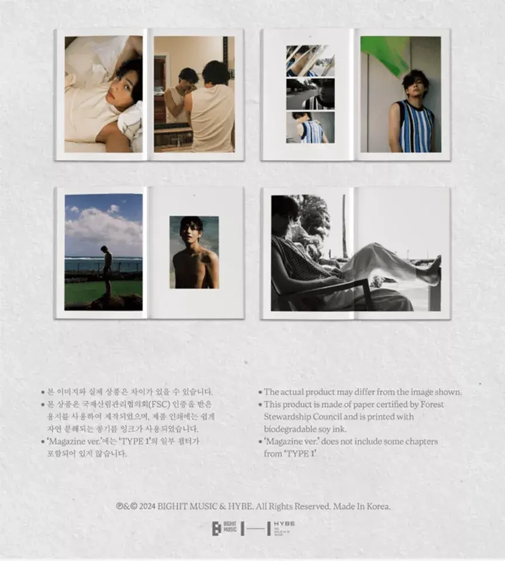 BTS V - TYPE 1 [Magazine ver.]