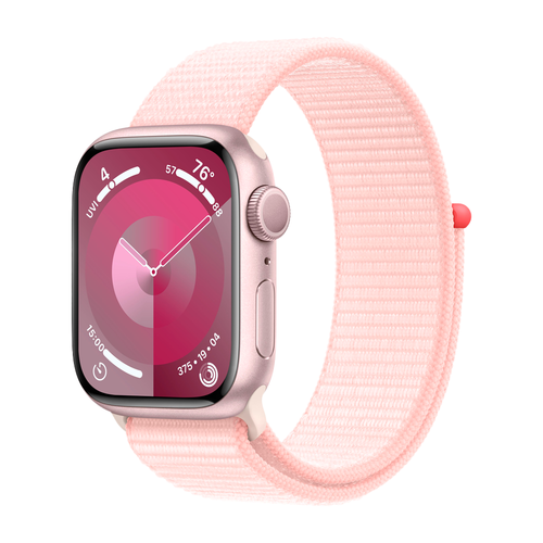 Умные часы Apple Watch Series 9 GPS, 41mm, Aluminium Case with Sport Loop, Pink (Розовый)