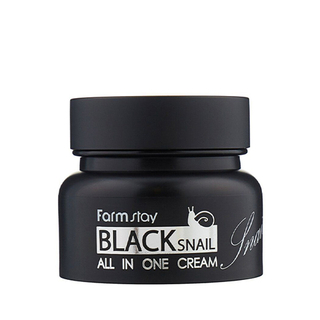 FarmStay Крем для лица с муцином черной улитки - Black snail all in one cream, 100мл