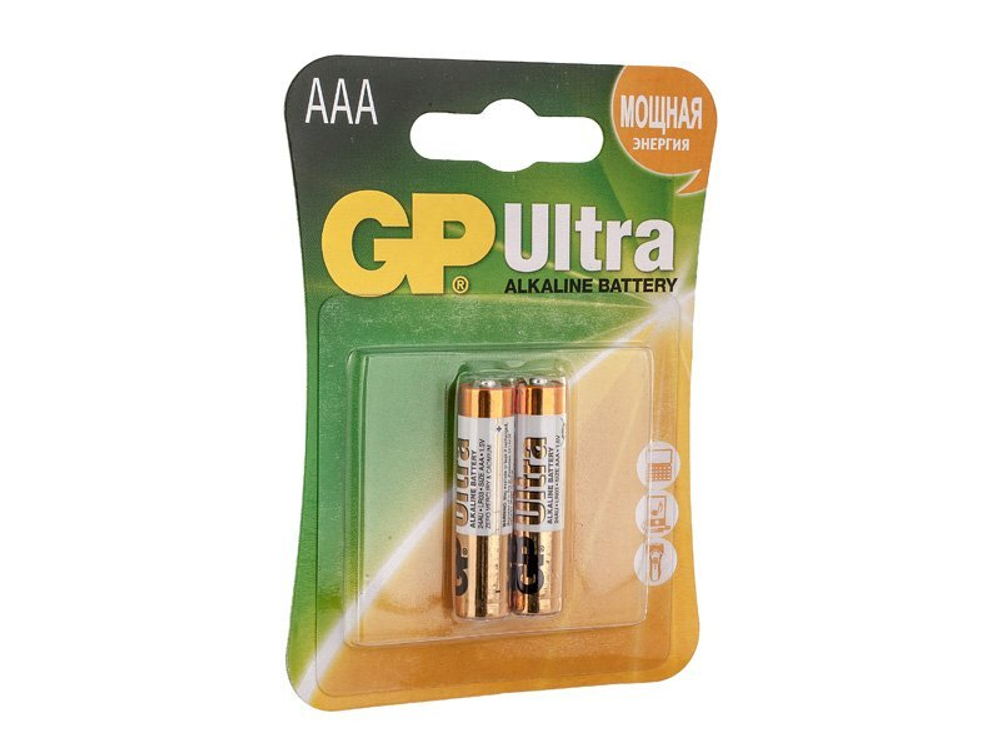 Батарейки GP LR03 ААА  2 штуки в блистере