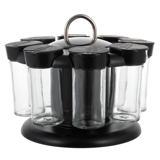 Набор ёмкостей для специй Kamille КМ-7050 (8 шт.) на круглой подставке