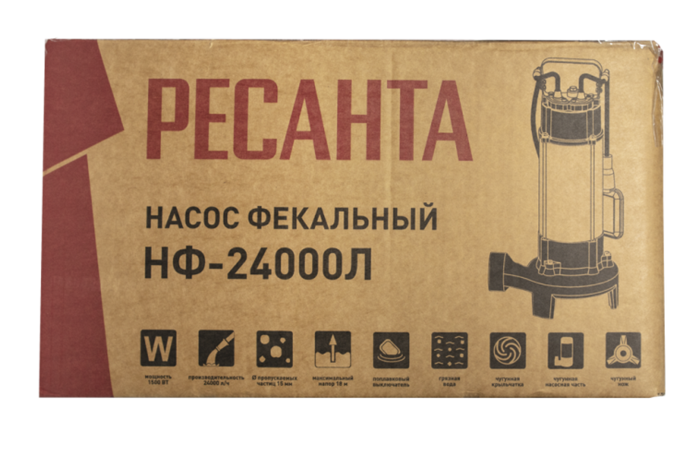 Фекальный насос Ресанта НФ-24000Л с измельчителем