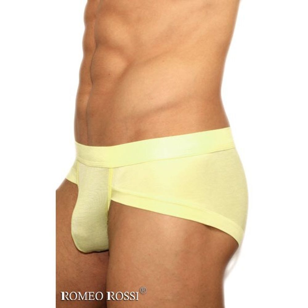 Мужские трусы брифы желтые Romeo Rossi RR2007