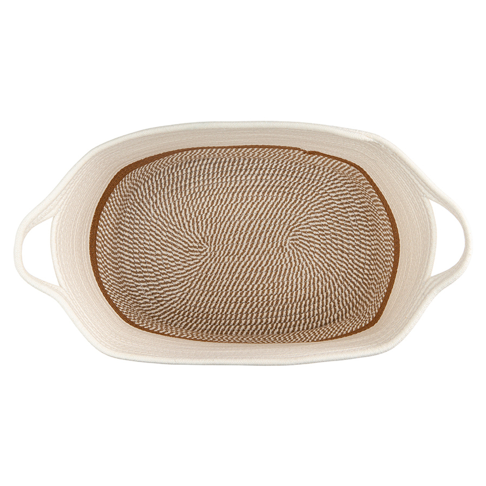 Корзина для хранения Bergenson Bjorn Kerit 45х35.5см белая/бежевая