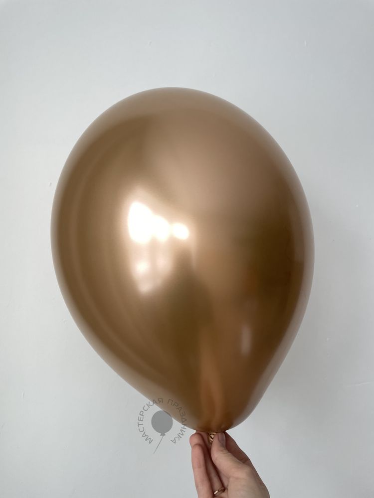 B105 Шар 12"/30 см, хром, медный / Glossy Copper (БГ-17)