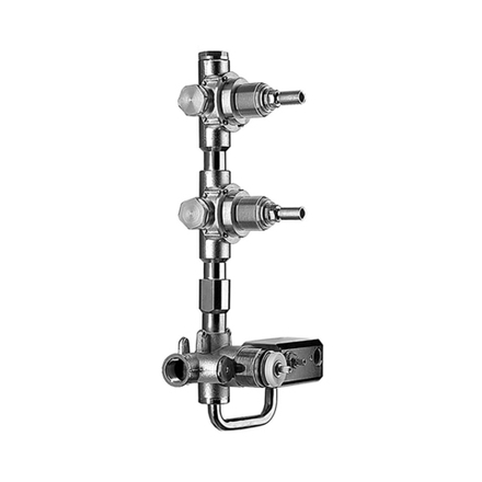 Fantini Встраиваемая часть термостата с 1 вентилем + 2 свободных вентиля, хром 19 02 4713A