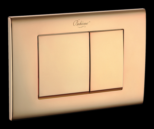 Boheme Кнопка для инсталляции, пластик GOLD, глянец, квадратная