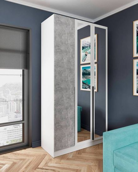 белый с тиснением поры дерева / ателье светлое