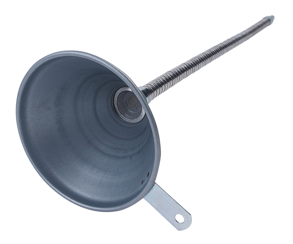 Воронка 140мм металлическая (гибкий слив) L=630мм JTC