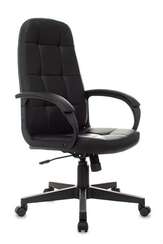 Кресло руководителя Бюрократ CH 002 черный эко.кожа крестов. пластик