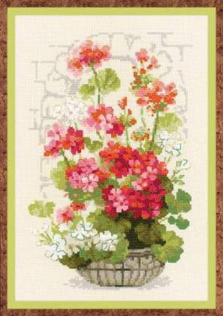 "Герань"-1503 вышивка
