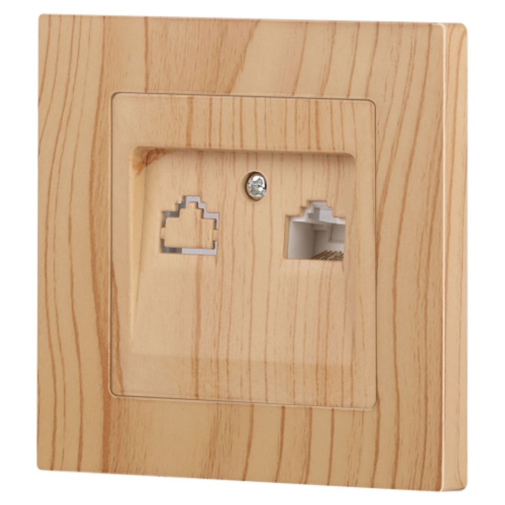 Розетка Intro Accent 6-303-11 информационная RJ45, IP20, СУ, сосна | Intro