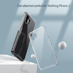 Усиленный прозрачный чехол от Nillkin для Nothing Phone 2, серия Nature TPU Pro Case