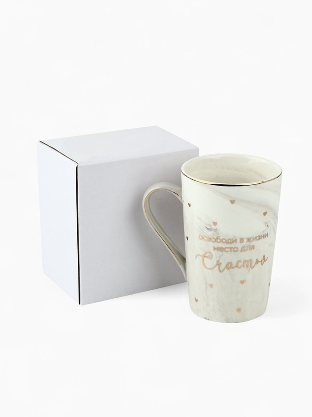 Кружка чайная керамическая «Счастье», 350 мл