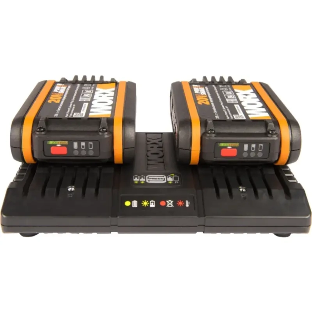 WORX WG585E 40В аккумуляторная воздуходувка (2 x 4 Ач, ЗУ) 63 м/с